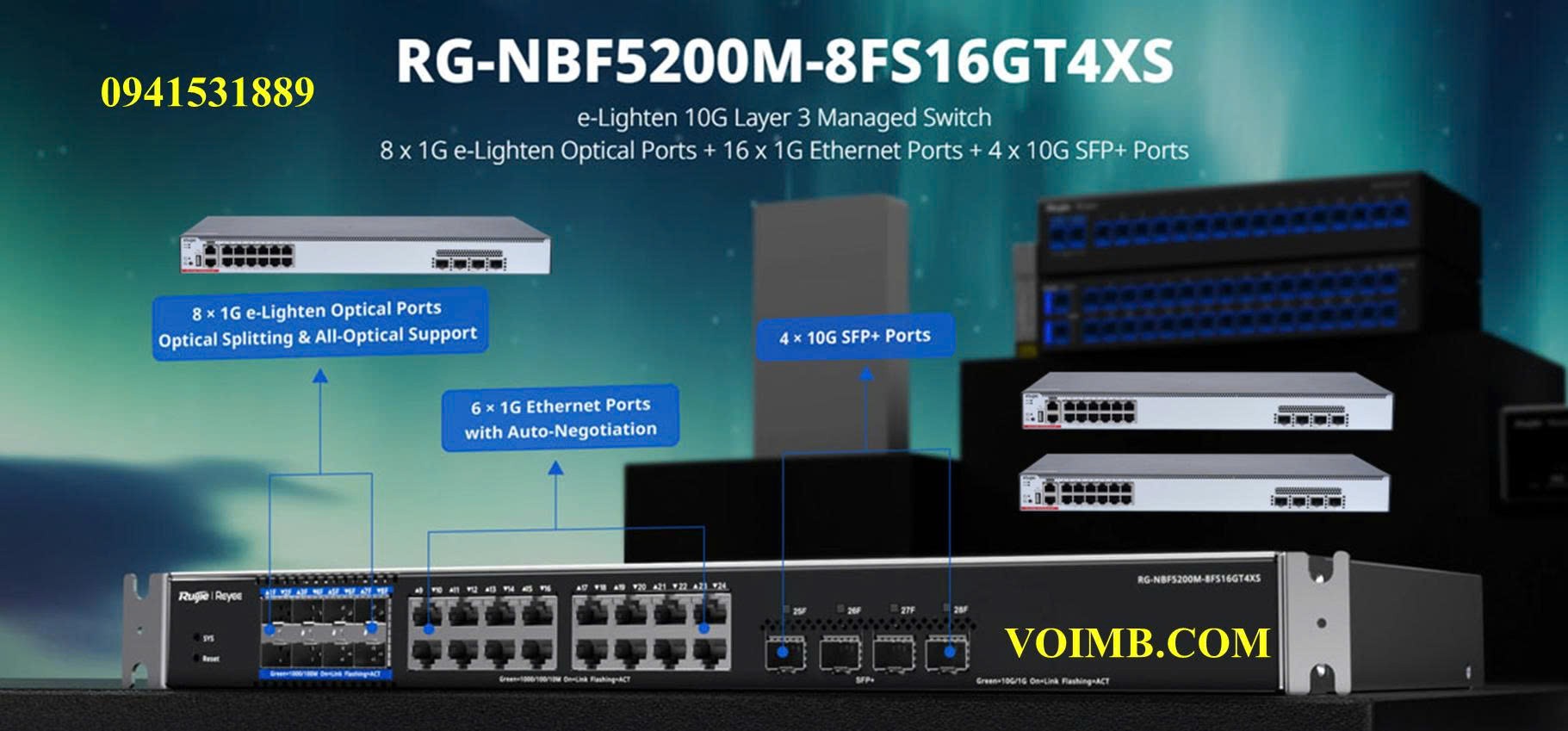 RG-NBF5200M-8FS16GT4XS Thiết bị chuyển mạch (Switch)